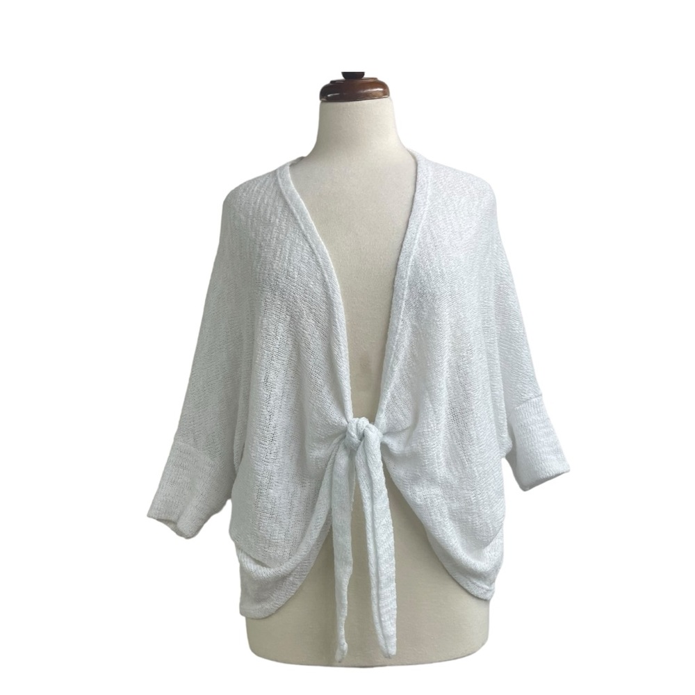 Mod Waist Wrap white Cardigan medium